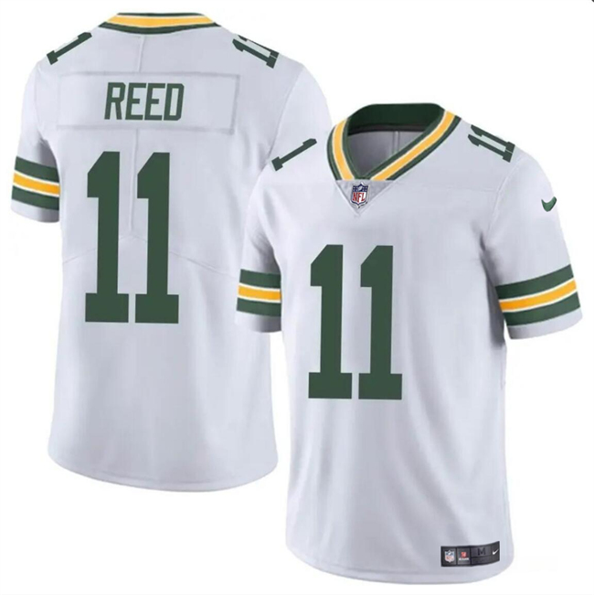 Women's Green Bay Packers #11 Jayden Reed White Vapor Untouchable Stitched Jersey(Run Small)